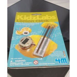 4M Kidzlabs Lemon Powered LCD Clock Chemical Electrical Science Lab Experiment